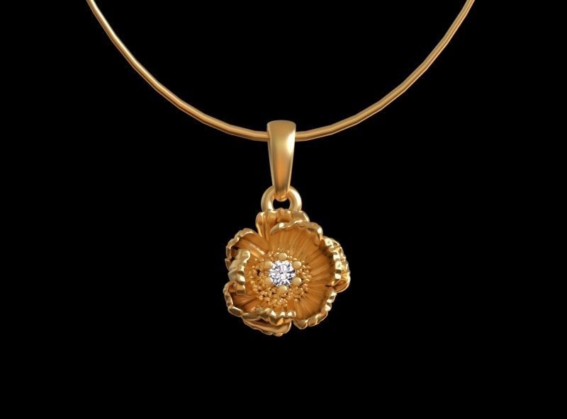 PENDANTS FLOWERS 3D print model_5