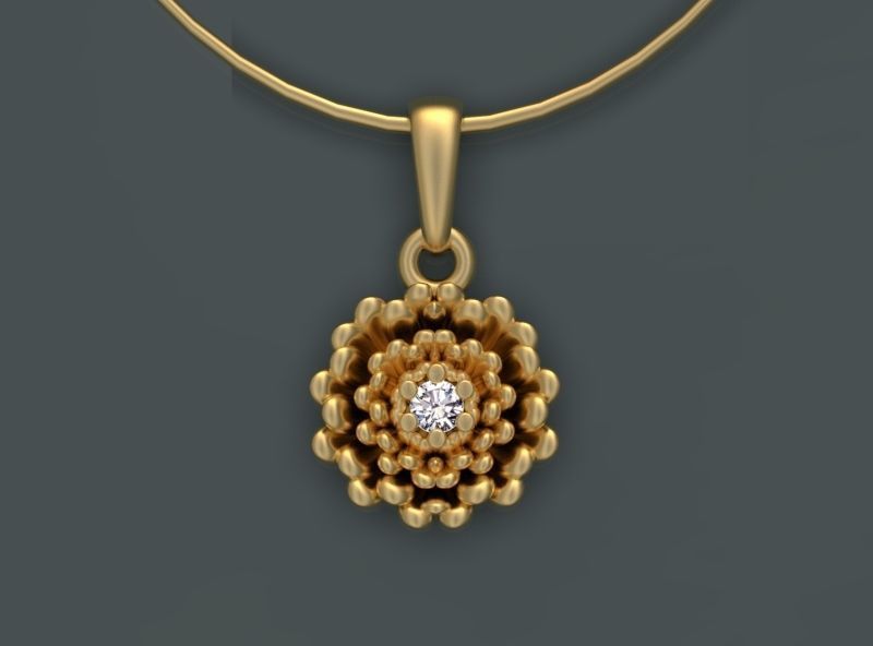 PENDANTS FLOWERS 3D print model_18