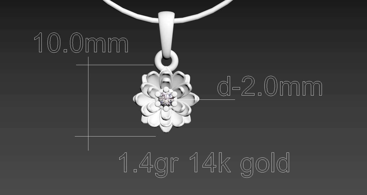 PENDANTS FLOWERS 3D print model_57