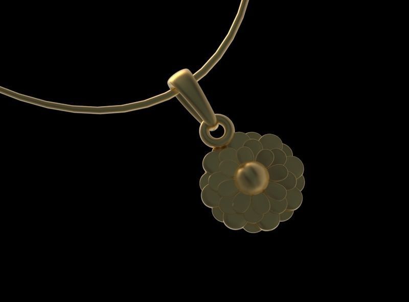 PENDANTS FLOWERS 3D print model_10