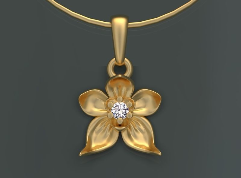 PENDANTS FLOWERS 3D print model_45