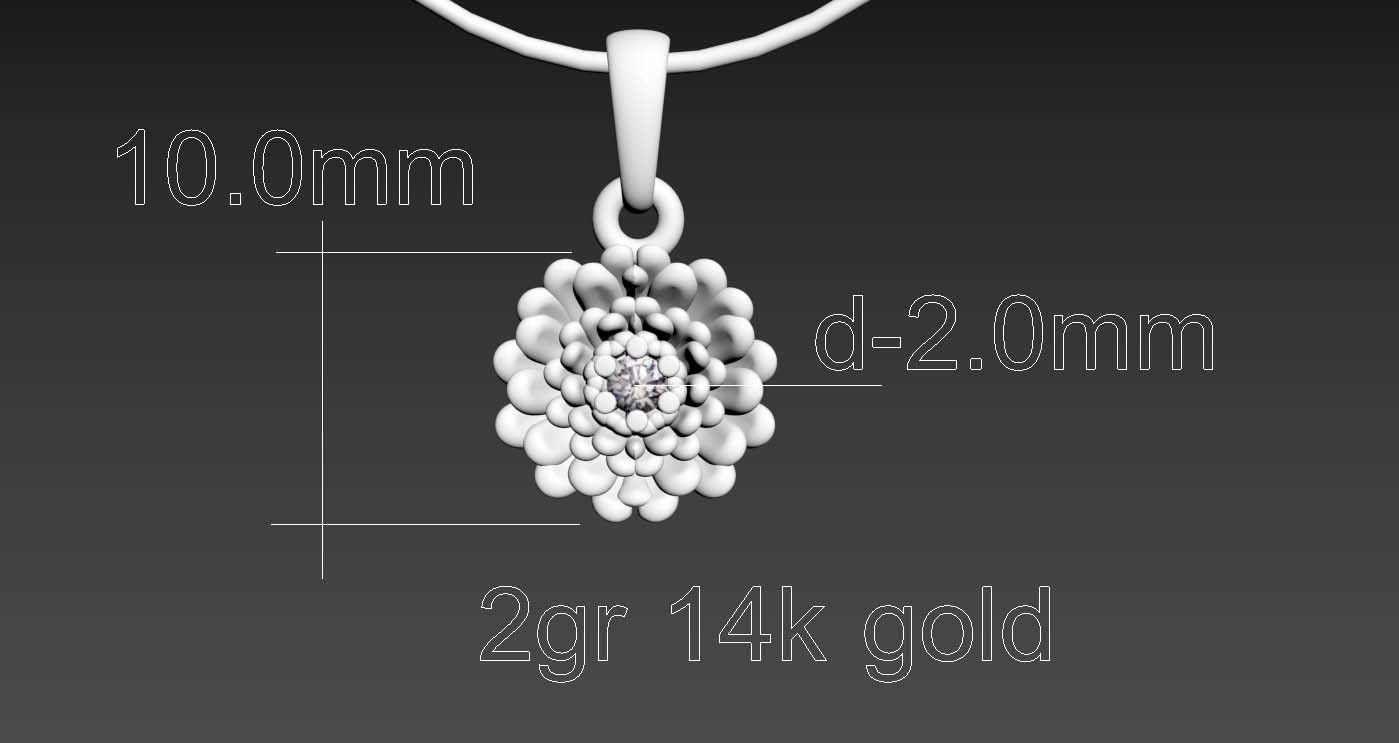 PENDANTS FLOWERS 3D print model_20