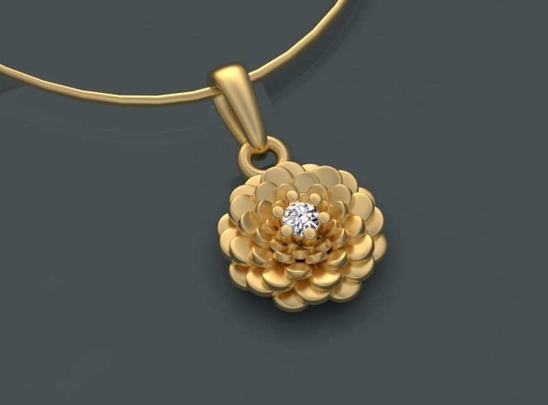PENDANTS FLOWERS 3D print model_15