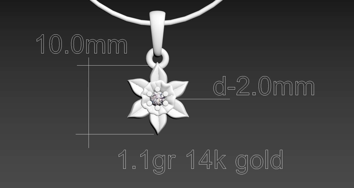 PENDANTS FLOWERS 3D print model_50