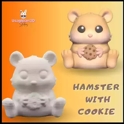 Hamster with Cookie