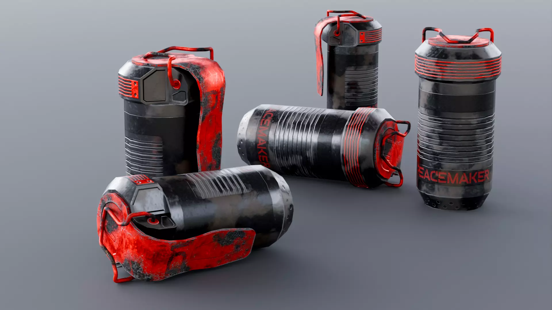 Granade Game Ready Free low-poly 3D model