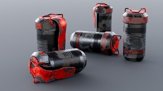 Granade Game Ready Free low-poly 3D model
