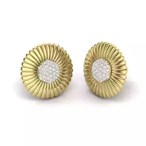 Sun flower design earrings ER91018