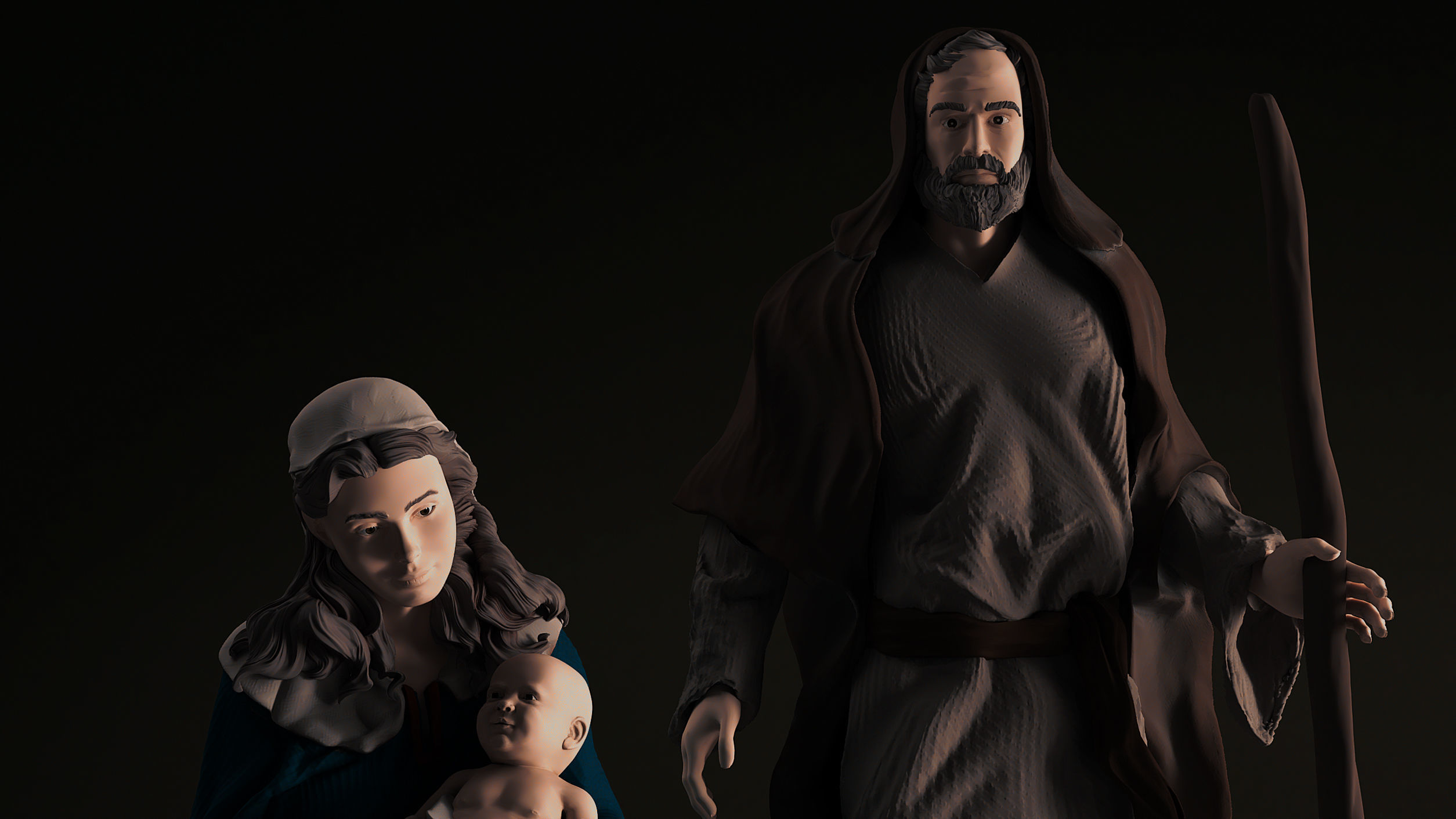 maria y jose biblia 3D print model_1