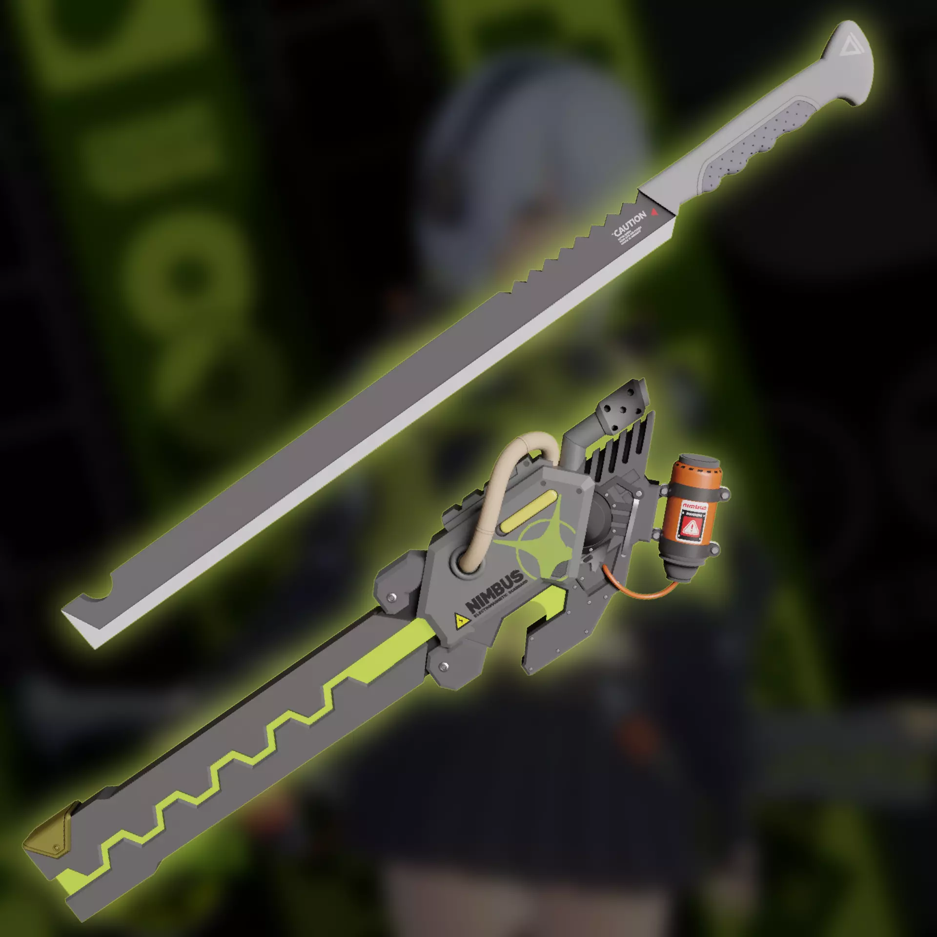 ANBY DEMARA BLADE SHEATH WEAPON SWORD COSPLAY 3D print model_0