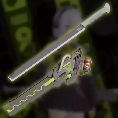 ANBY DEMARA BLADE SHEATH WEAPON SWORD COSPLAY 3D print model ANBY DEMARA BLADE SHEATH WEAPON SWORD COSPLAY 3D print model