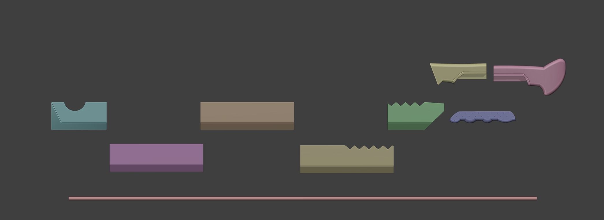 ANBY DEMARA BLADE SHEATH WEAPON SWORD COSPLAY 3D print model_9