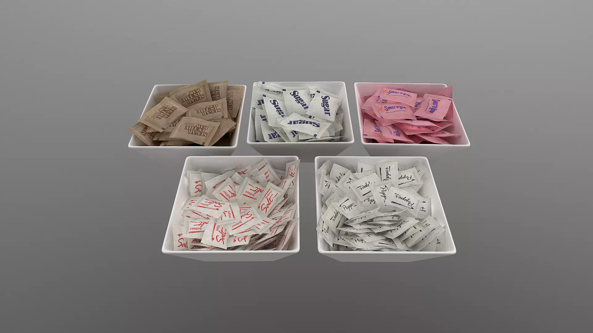 Dry Condiment Packets - High-Quality 3D Models 3D model_0