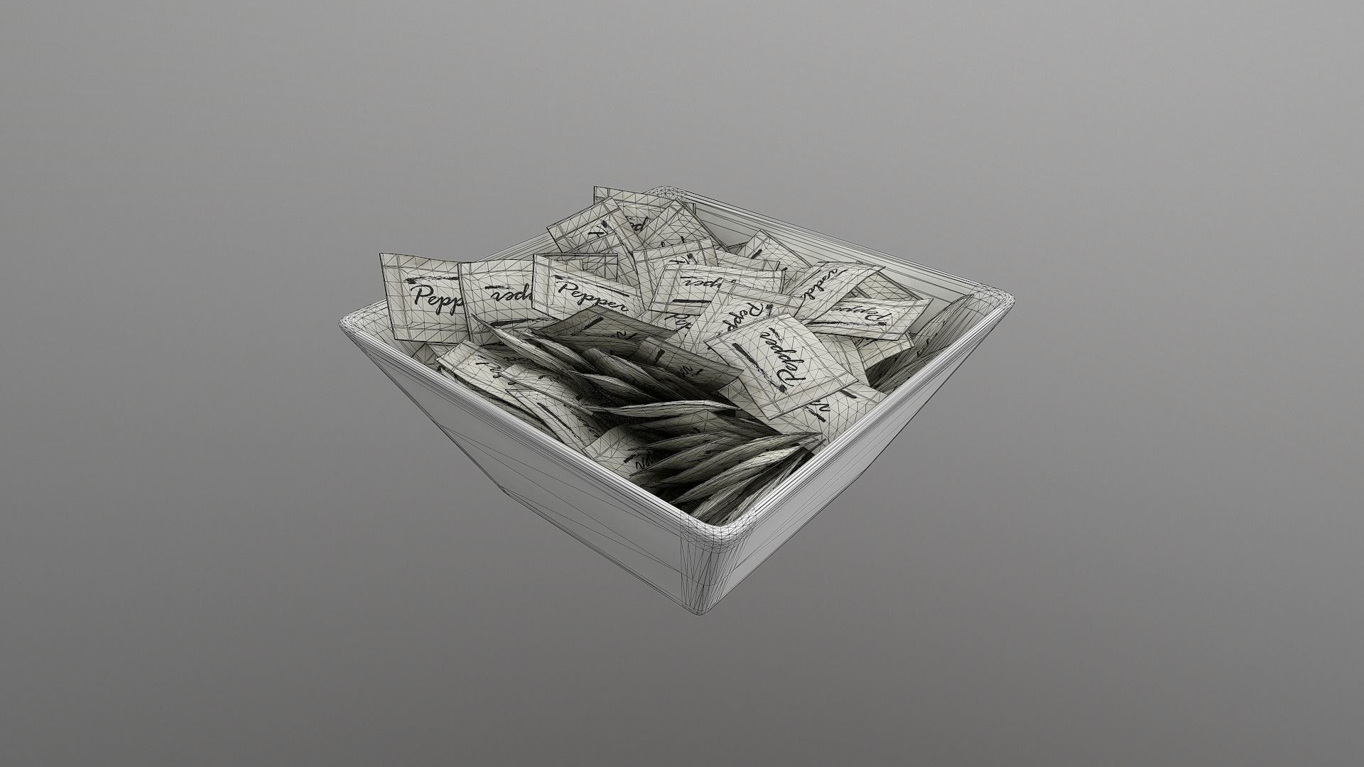 Dry Condiment Packets - High-Quality 3D Models 3D model_7