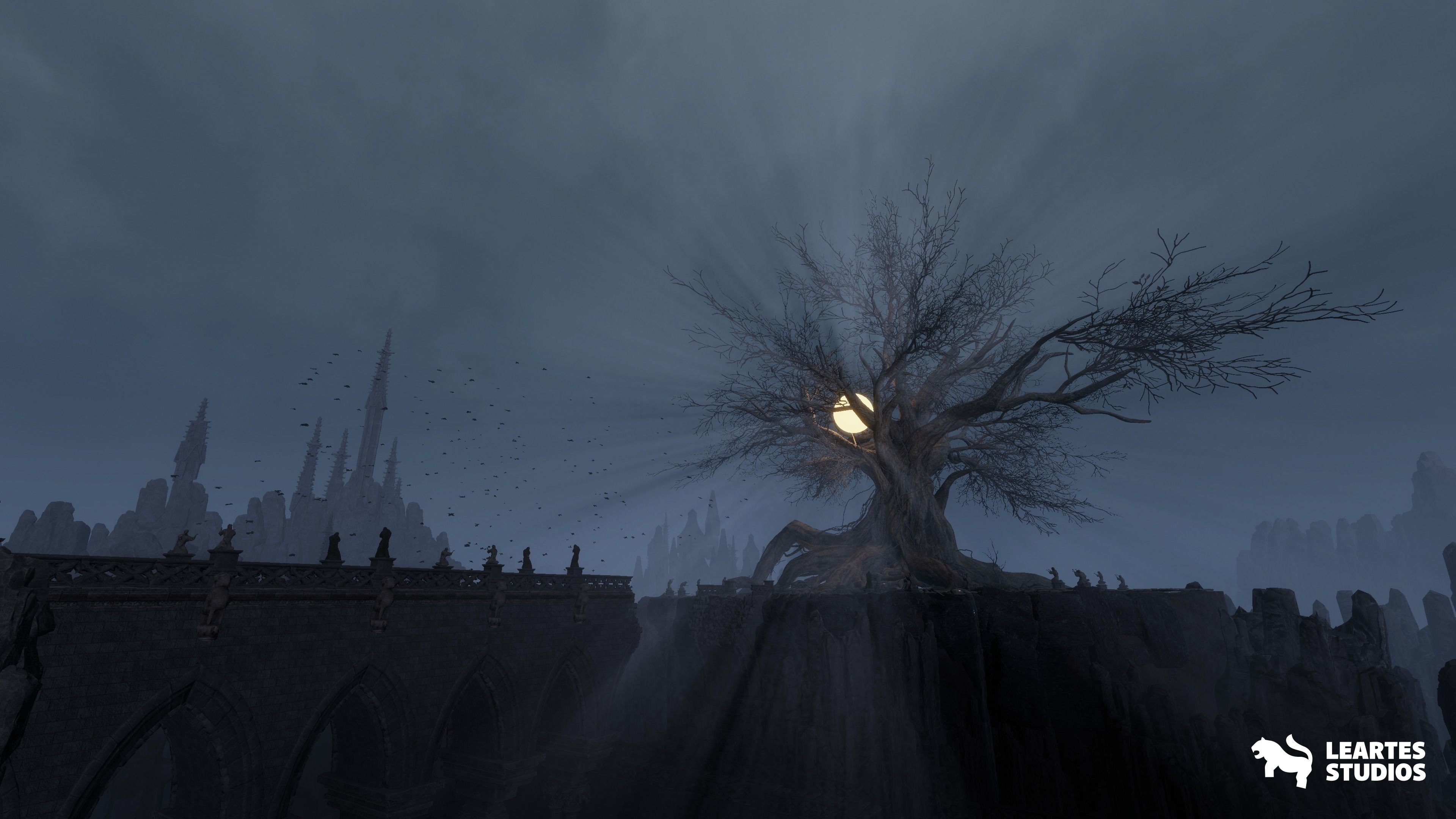 The Great Tree Environment Low-poly 3D model_5