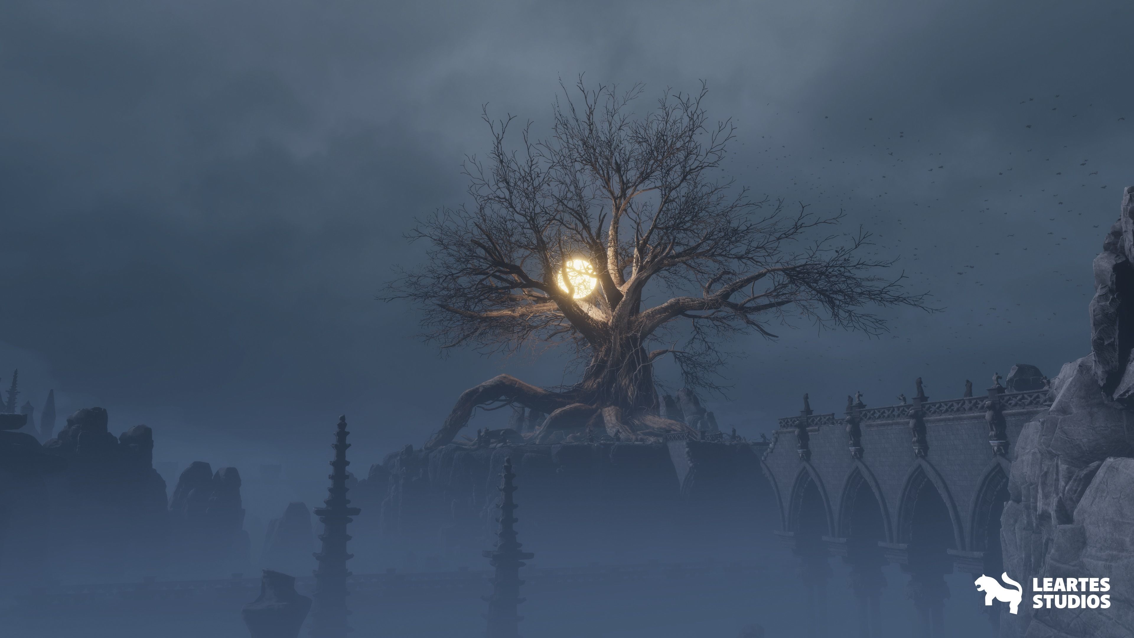 The Great Tree Environment Low-poly 3D model_9