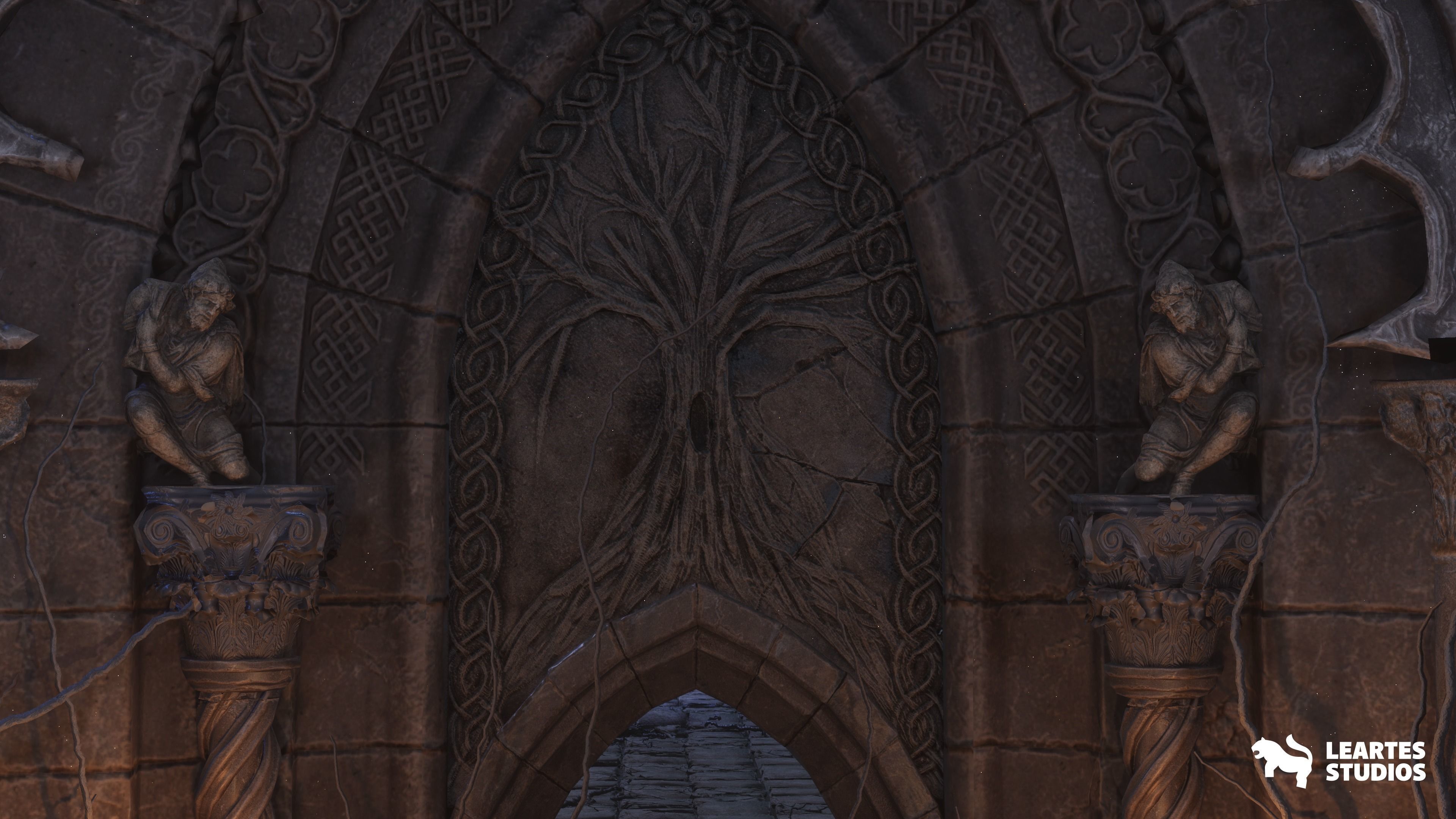 The Great Tree Environment Low-poly 3D model_6