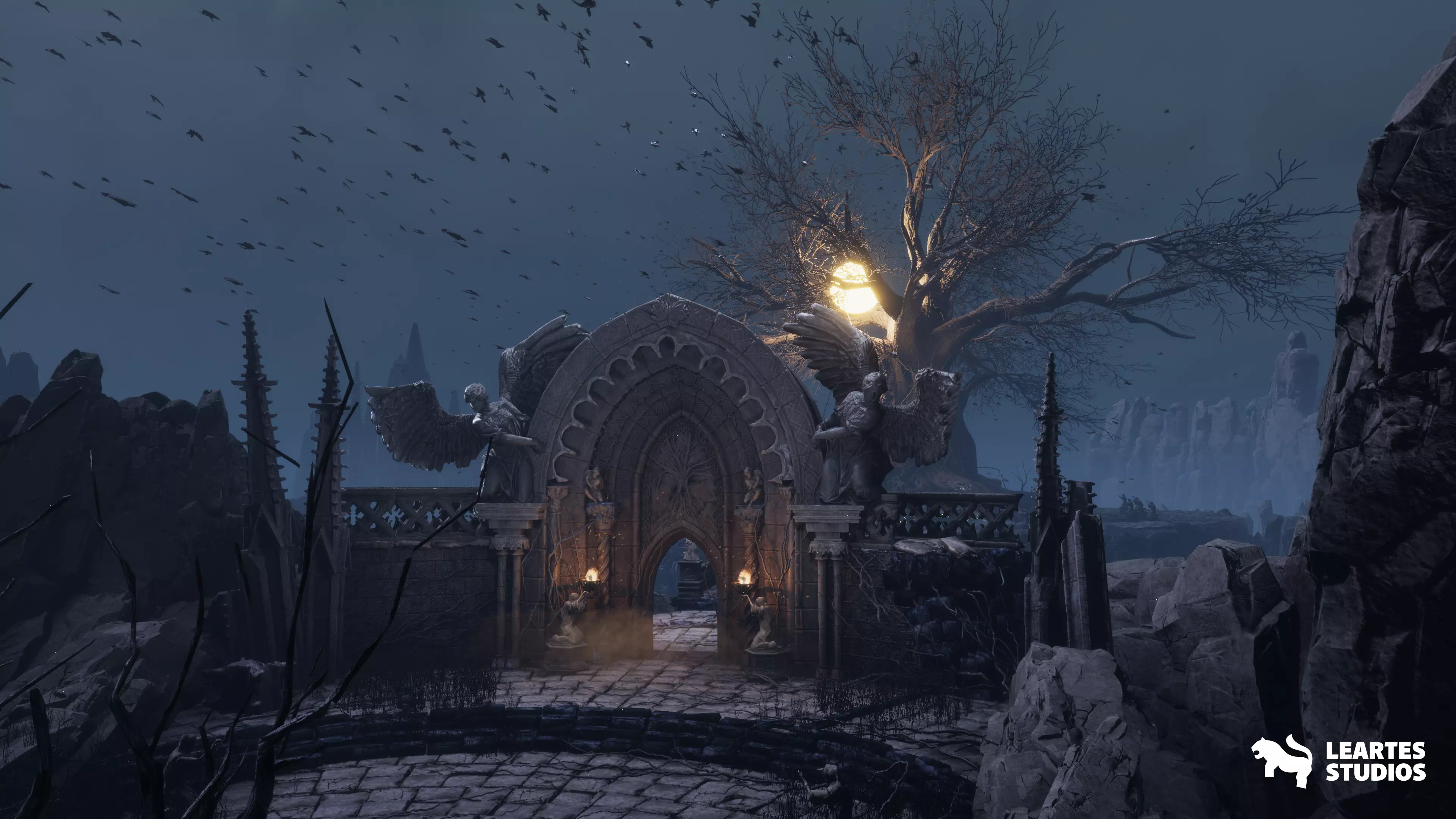 The Great Tree Environment Low-poly 3D model_0