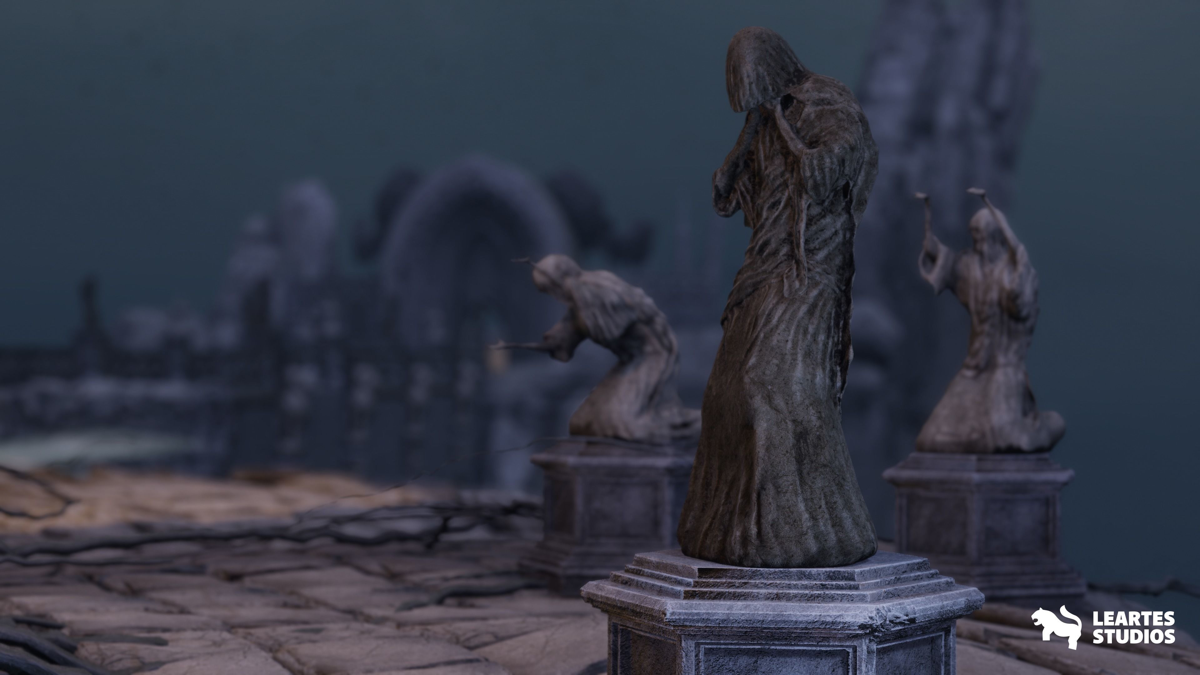 The Great Tree Environment Low-poly 3D model_13