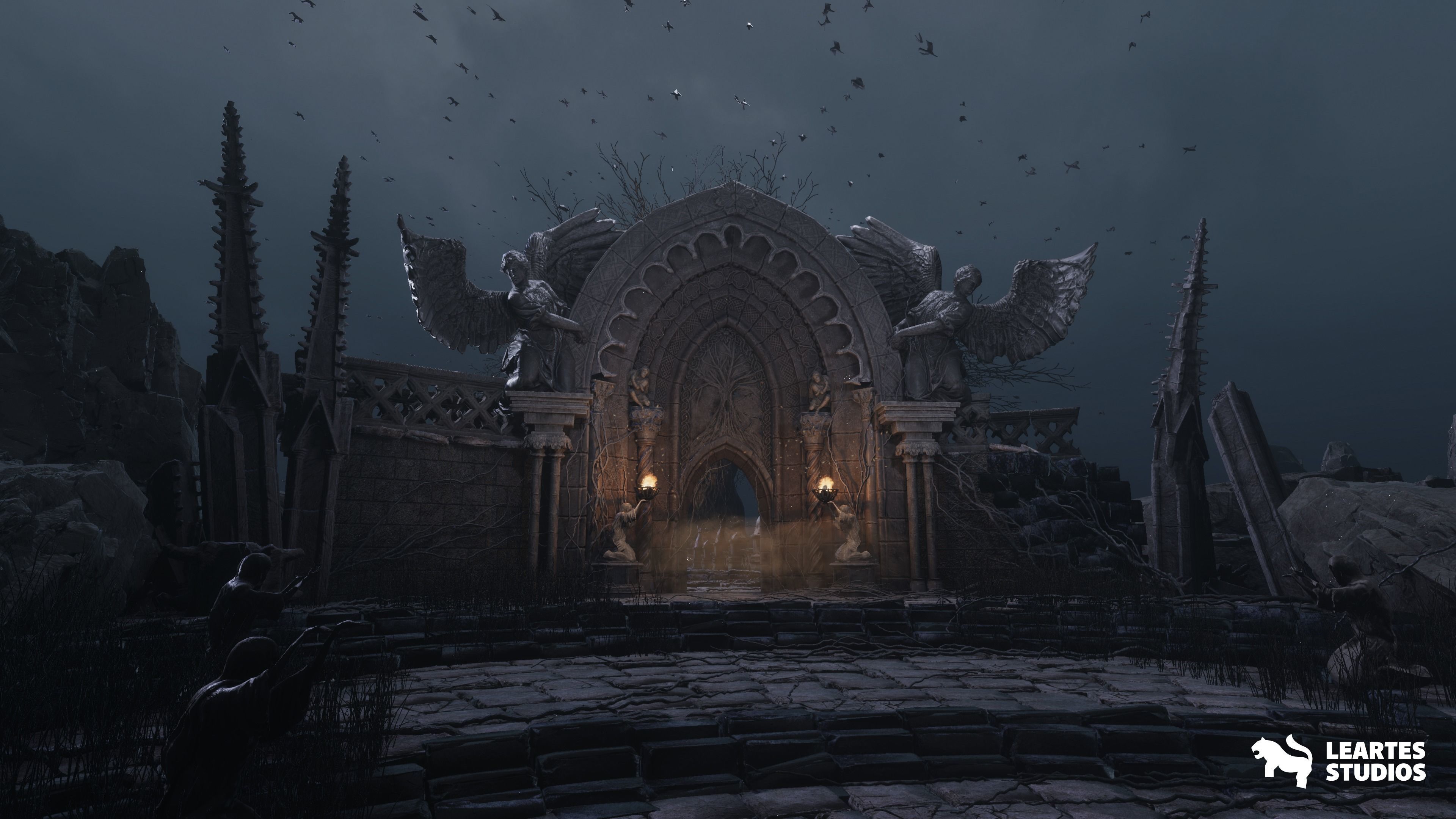 The Great Tree Environment Low-poly 3D model_4