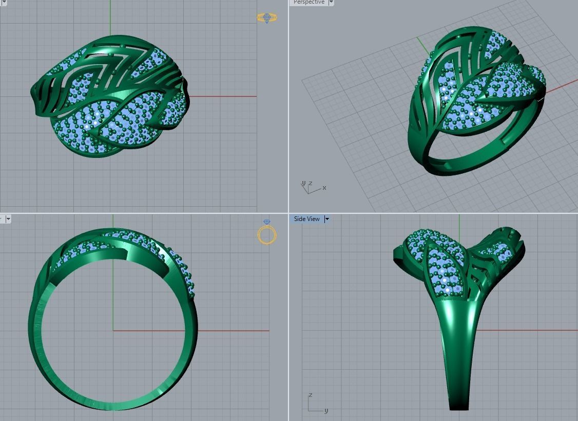 jewelry ring 3D print model_4