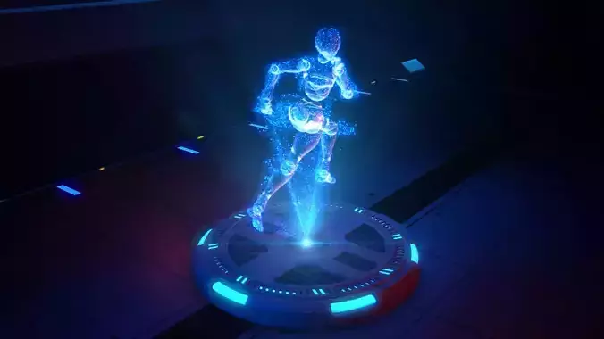 Science fiction virtual imaging projection particle scanning