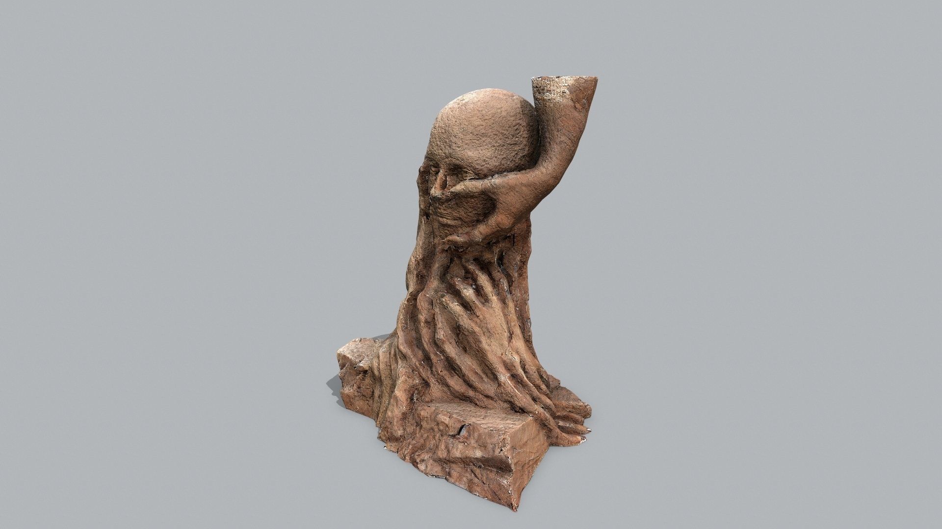 Hands of the devil Low-poly 3D model_3