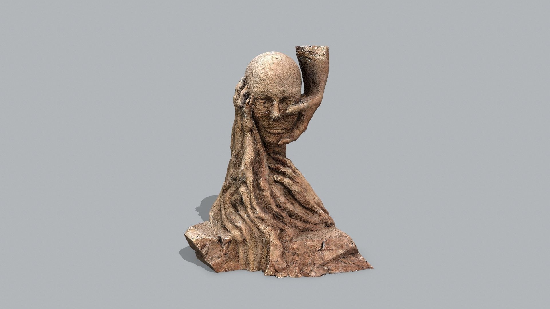 Hands of the devil Low-poly 3D model_2