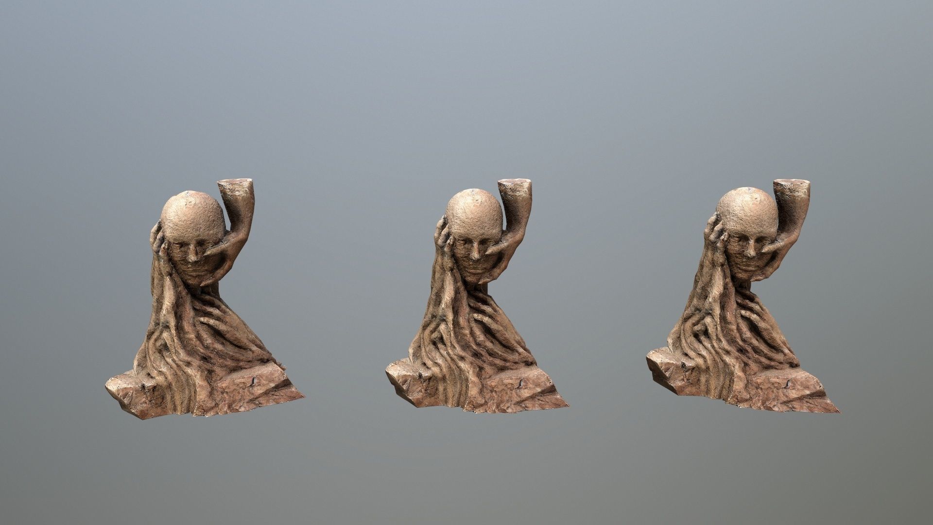 Hands of the devil Low-poly 3D model_11