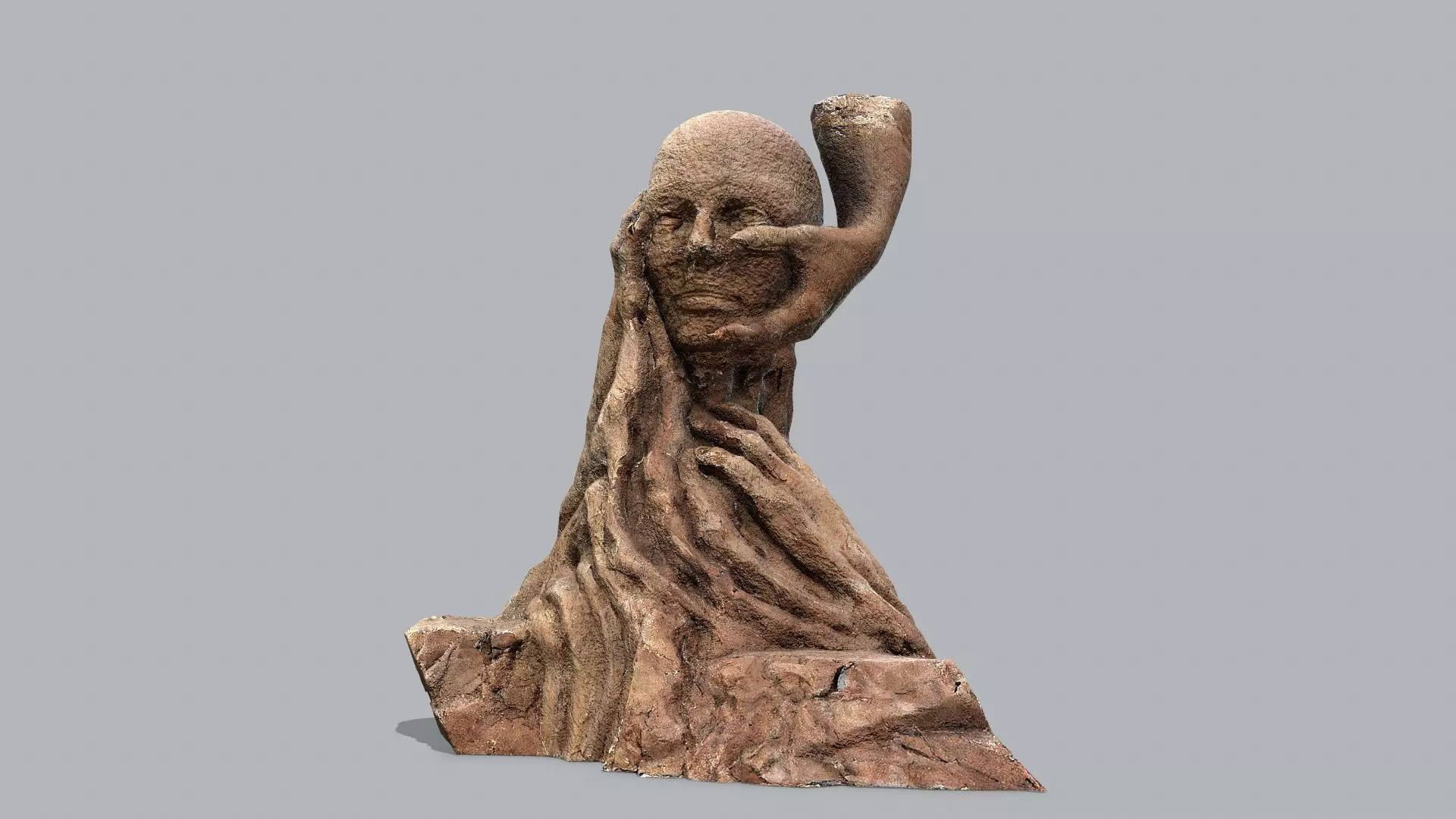 Hands of the devil Low-poly 3D model_0