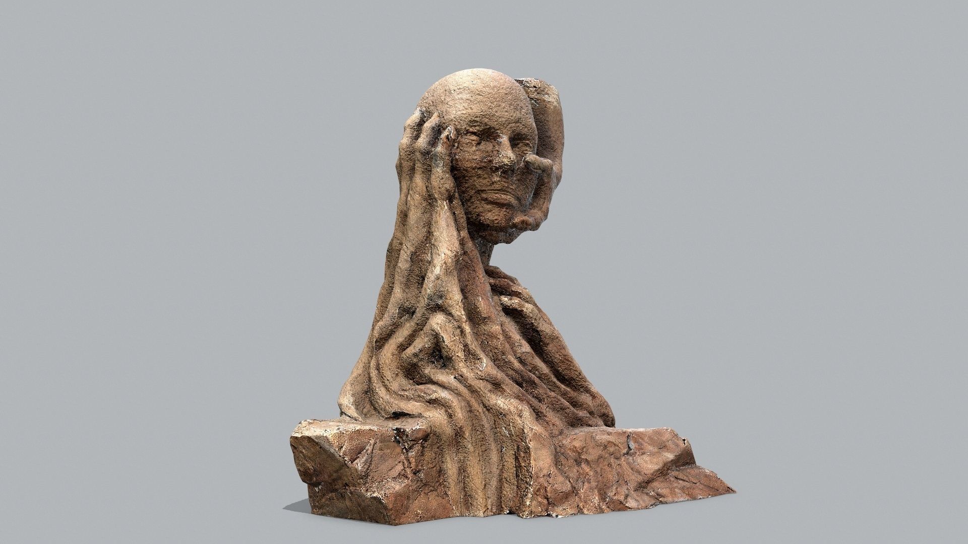 Hands of the devil Low-poly 3D model_1