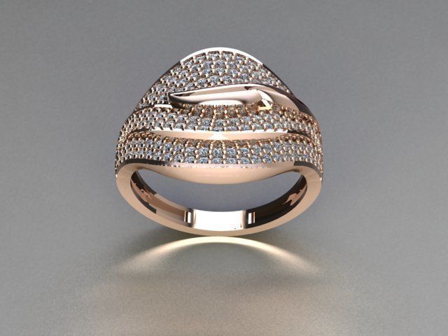 jewelry ring 3D print model_3