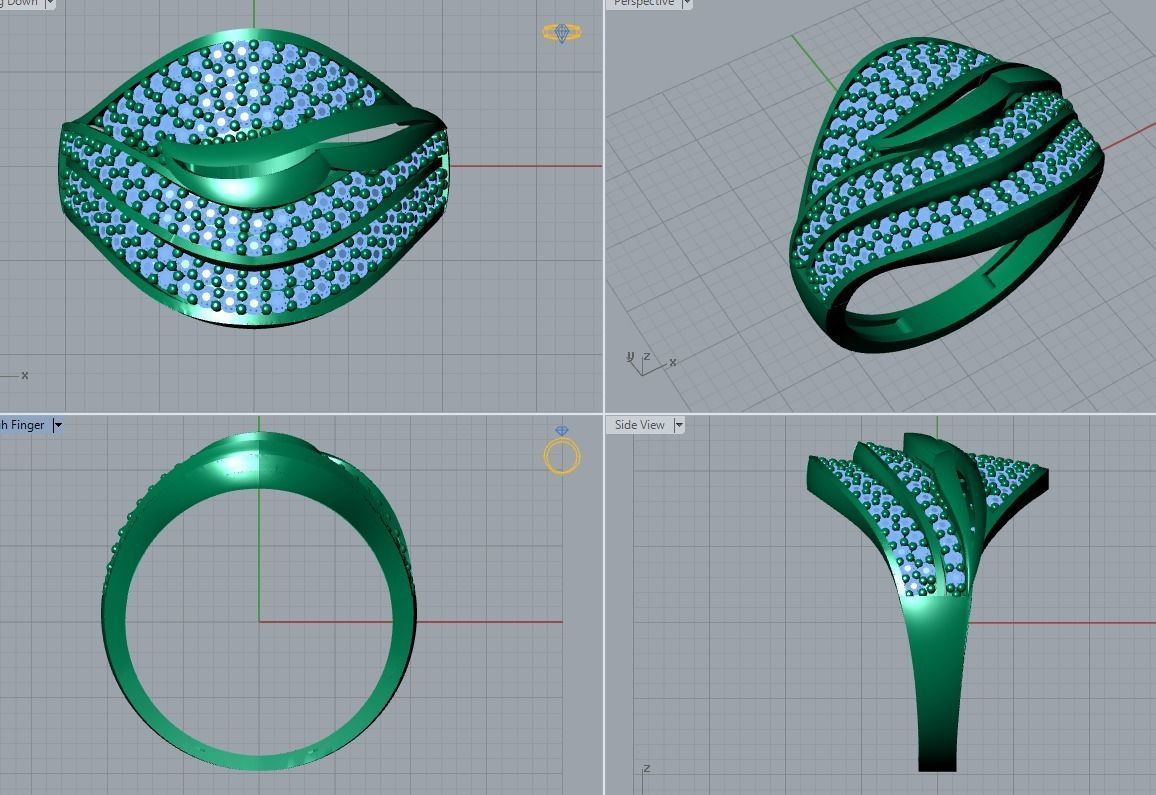 jewelry ring 3D print model_4
