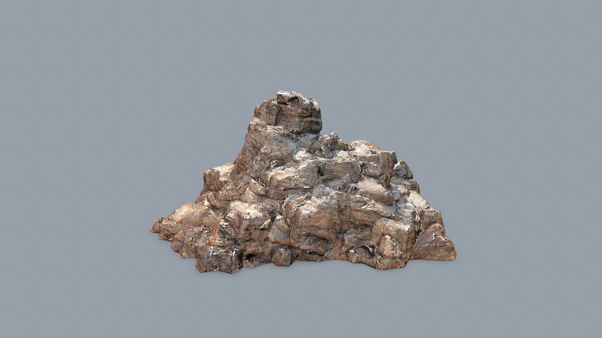 desert rocks Low-poly 3D model_17