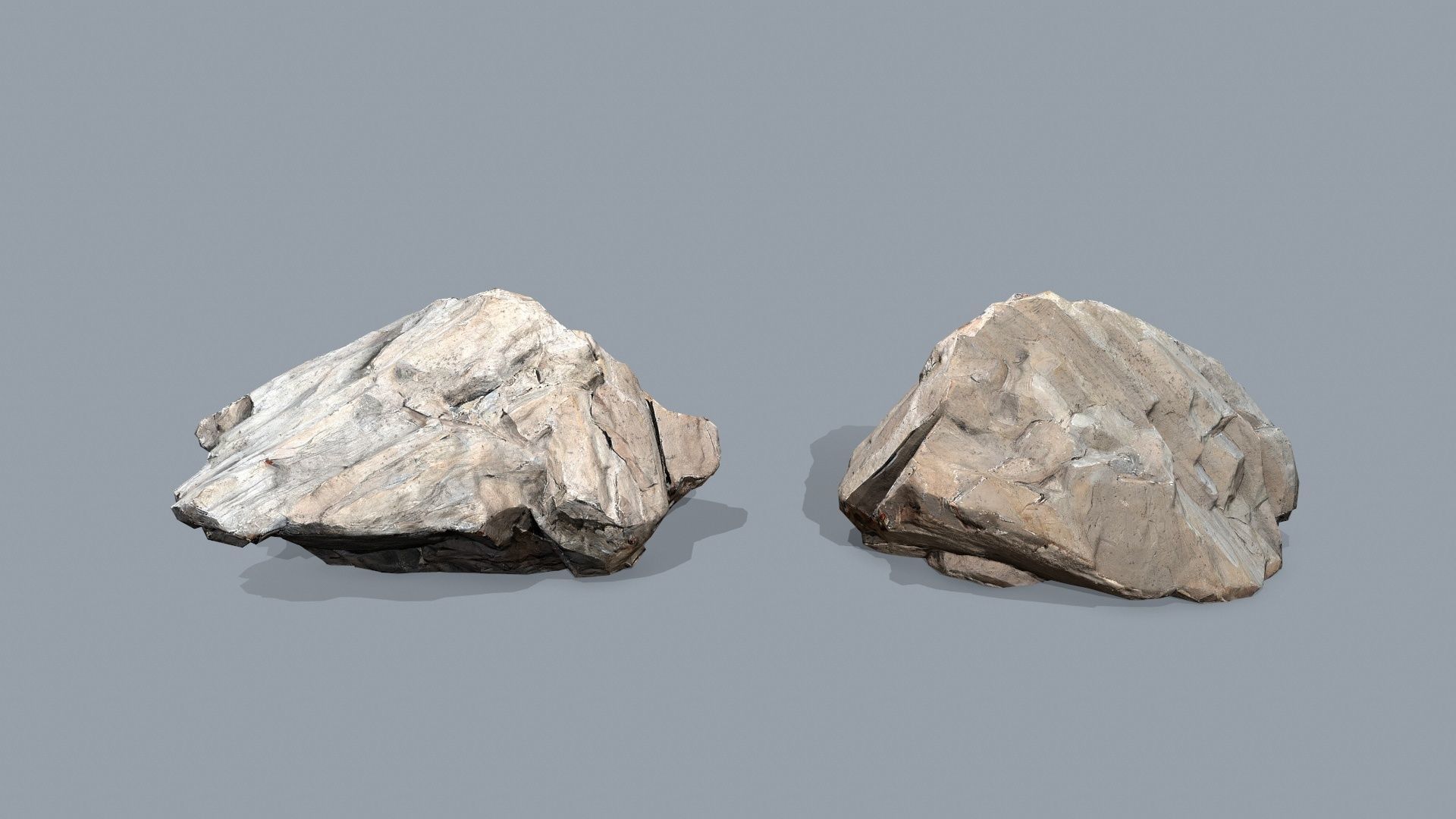 desert rocks Low-poly 3D model_6