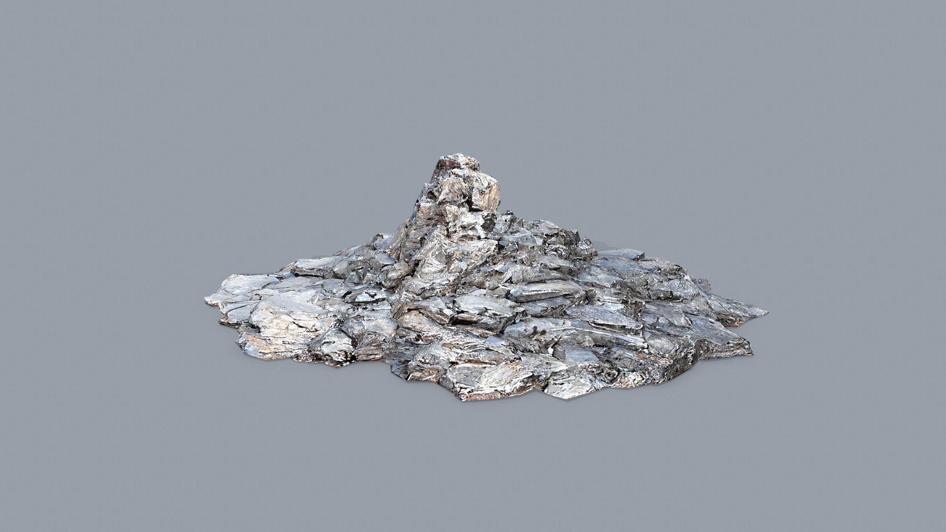 desert rocks Low-poly 3D model_13