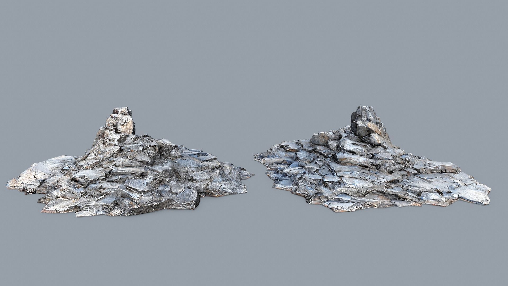 desert rocks Low-poly 3D model_10