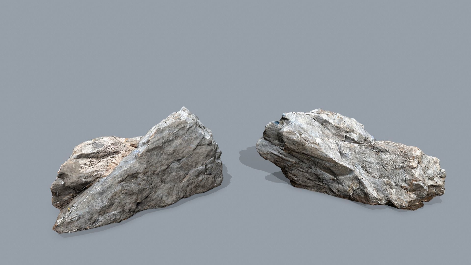 desert rocks Low-poly 3D model_9