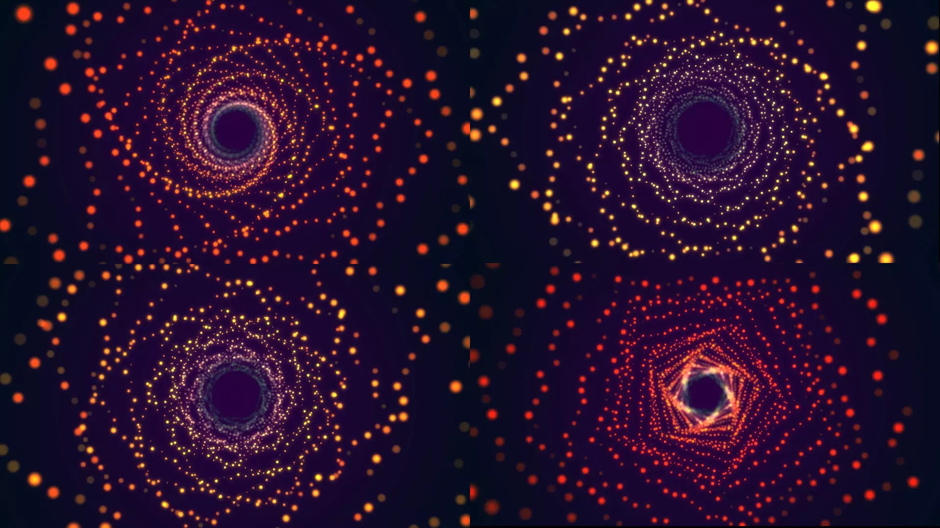 Abstract spiral kaleidoscope pattern tunnel shuttle 3D model_0