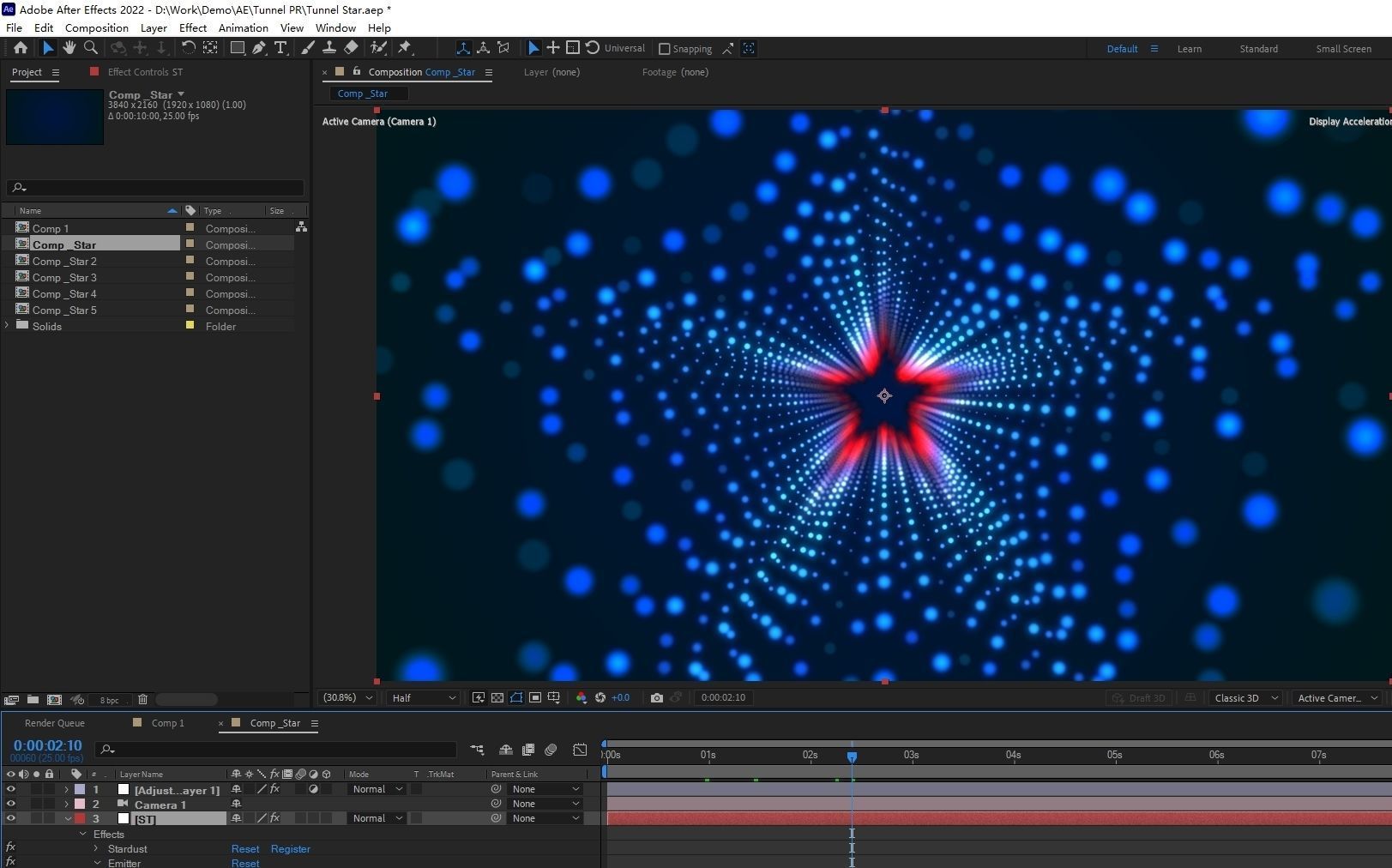 Abstract spiral kaleidoscope pattern tunnel shuttle 3D model_4