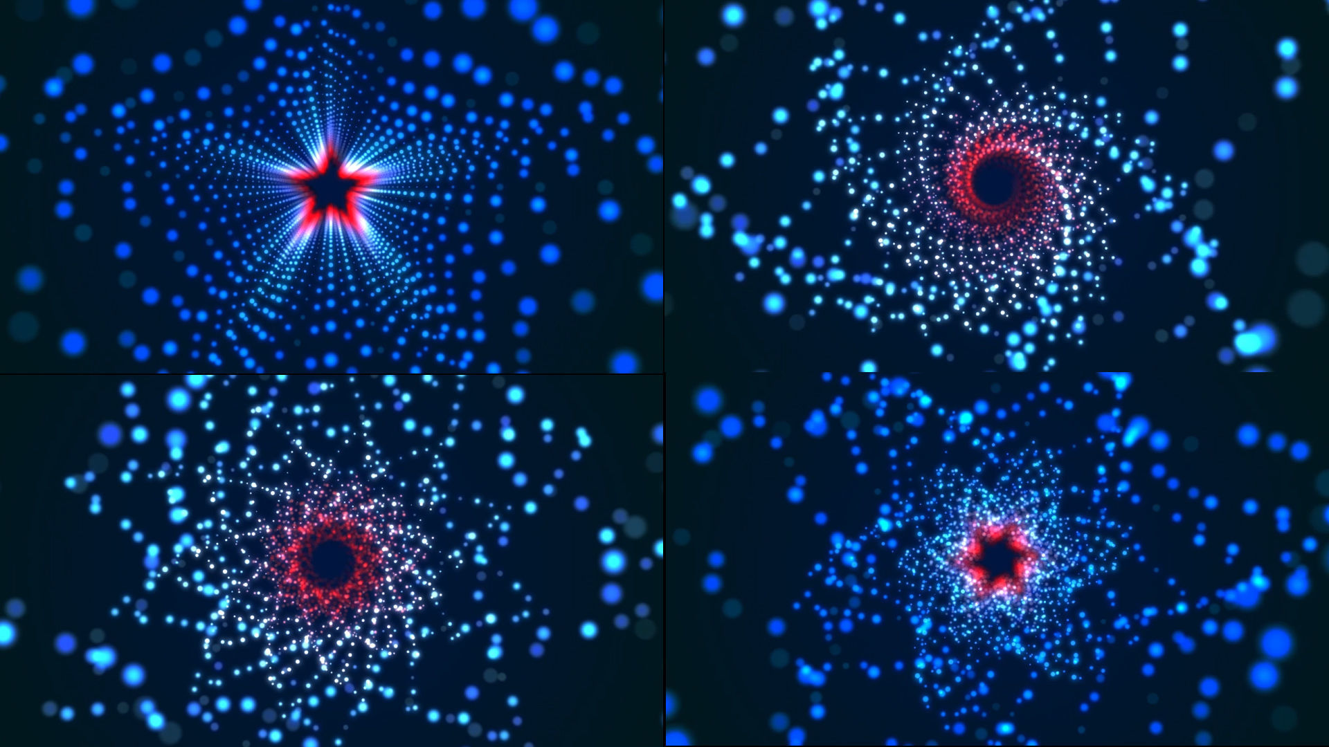 Abstract spiral kaleidoscope pattern tunnel shuttle 3D model_1