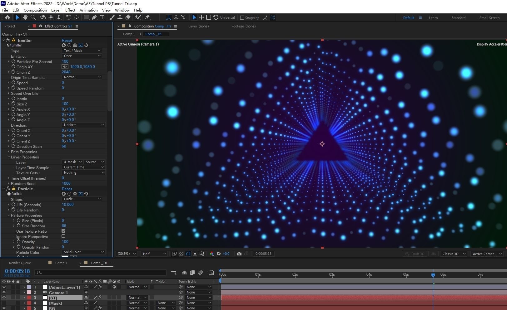 Abstract spiral kaleidoscope pattern tunnel shuttle 3D model_5