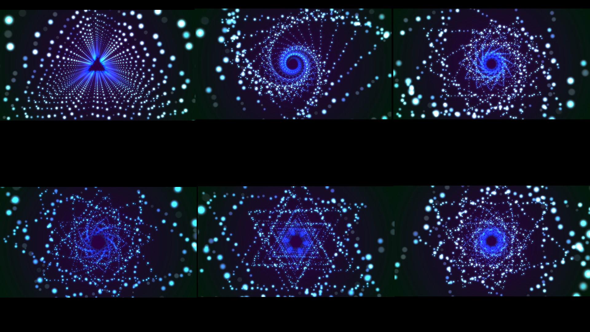 Abstract spiral kaleidoscope pattern tunnel shuttle 3D model_2