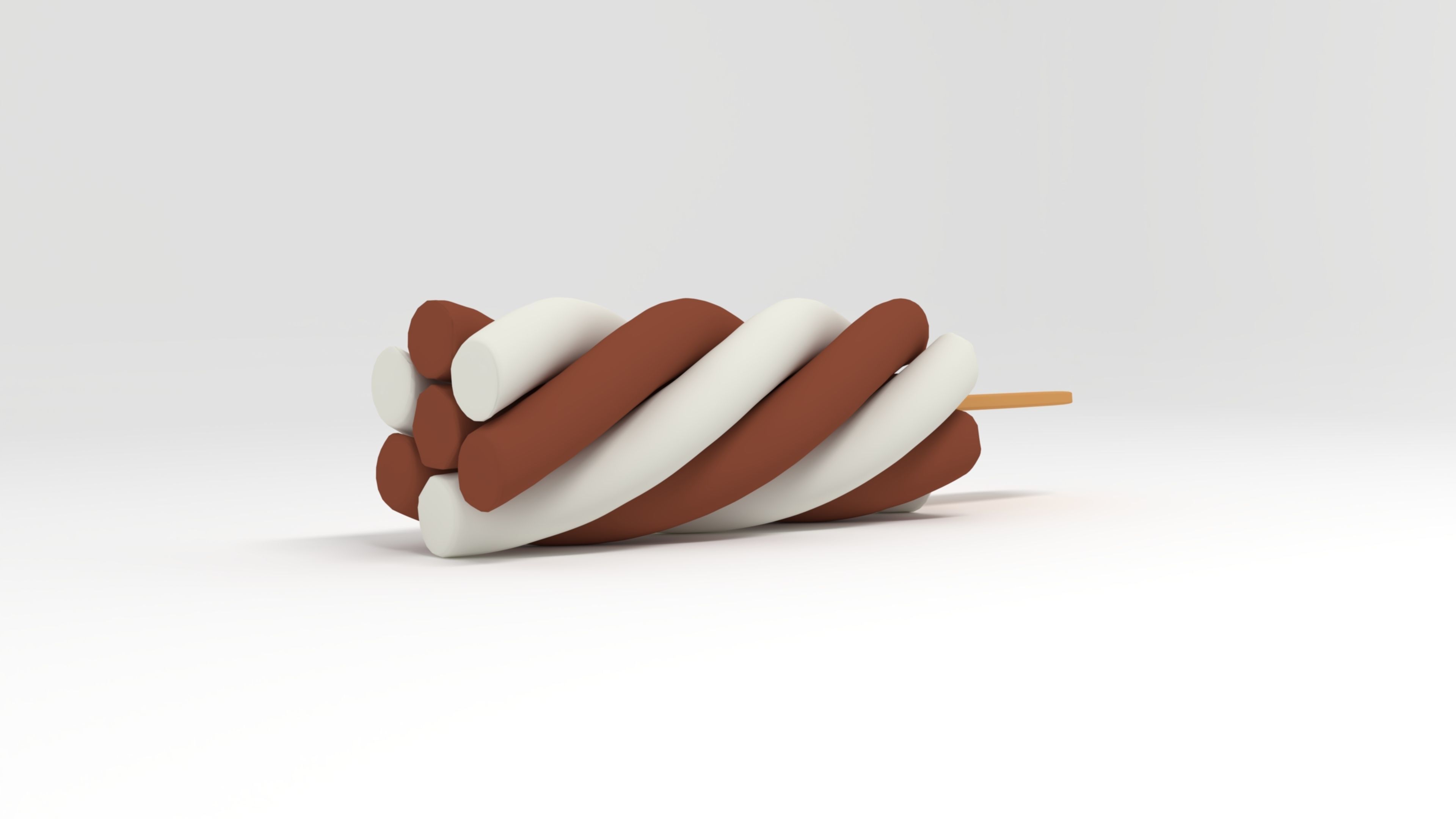 Ice Cream Summer Icon 3D model_1