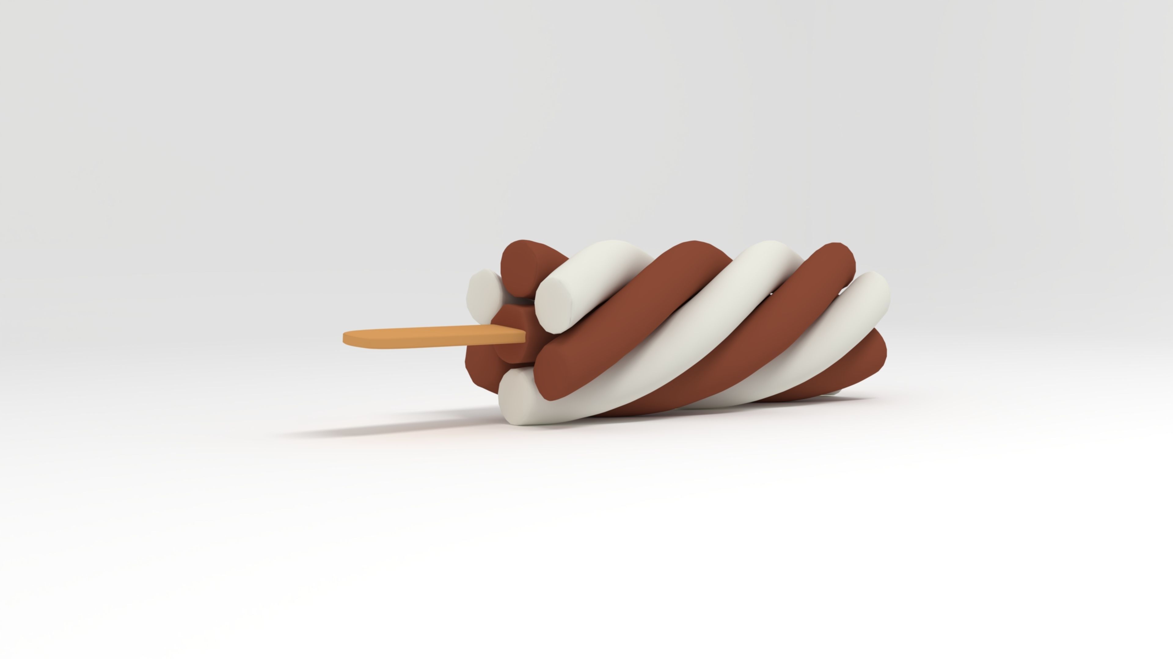Ice Cream Summer Icon 3D model_5