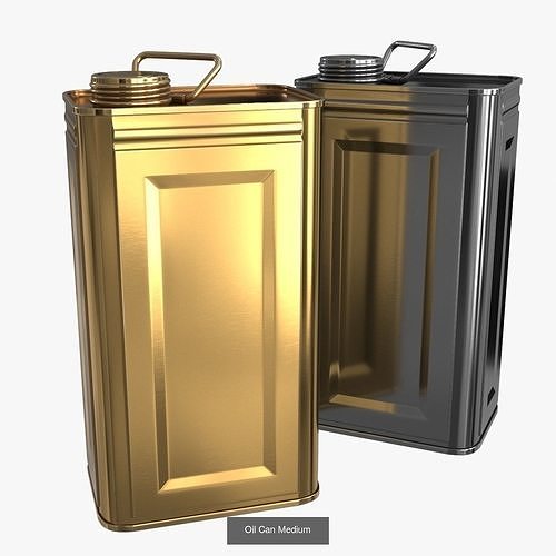 Oil Can Collection 2 colors 3D Model Pack 4
