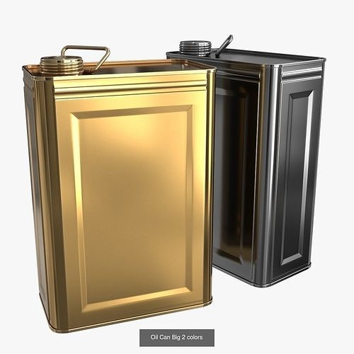 Oil Can Collection 2 colors 3D Model Pack 3
