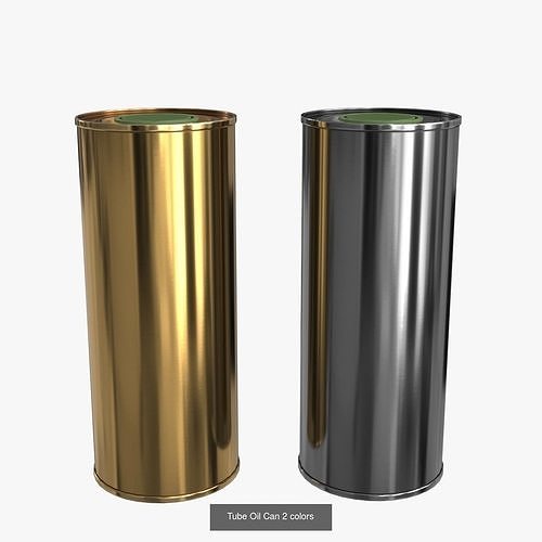 Oil Can Collection 2 colors 3D Model Pack 6