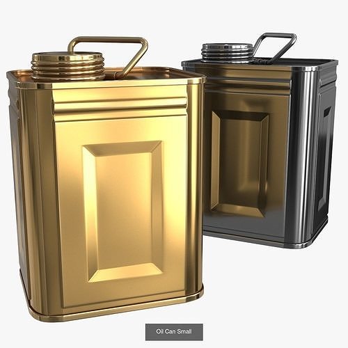 Oil Can Collection 2 colors 3D Model Pack 5