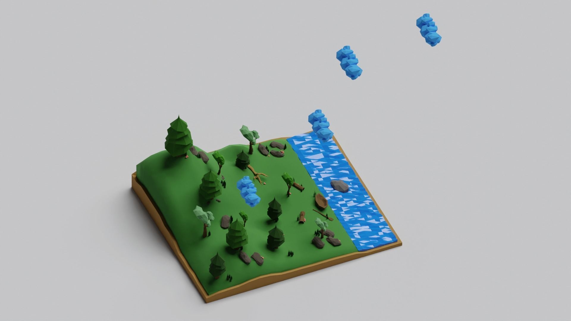 Jungle Low-Poly 3D Model Pack 3D model_2